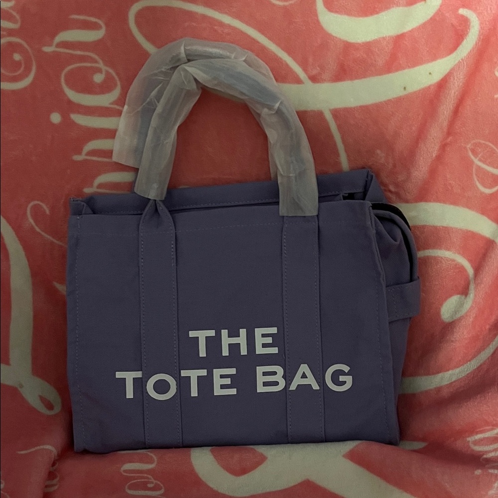 Purple Canvas Tote - - Picture 5 of 9